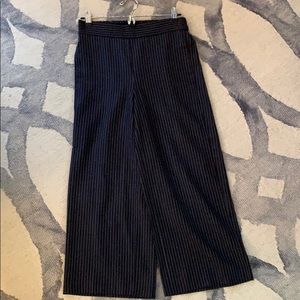Madewell Huston trousers in navy pinstripe